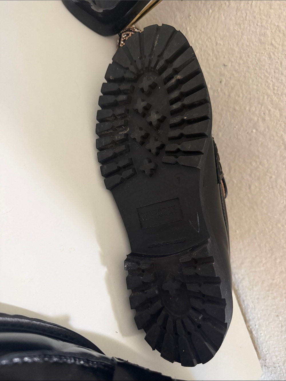 Thursday Boot Company Black Patent Leather Mules - Picture 15 of 15